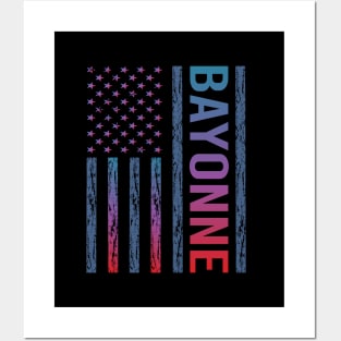 Blue Red Flag - Bayonne Posters and Art